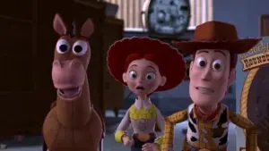 Woody, Jessie and Bullseye.