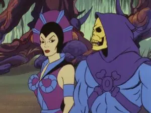 Masters Of The Universe Revelation villains Skeletor and Evil-Lyn