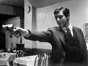 Michael Corleone (played by Al Pacino) in The Godfather.