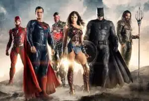 The Justice League group photo.