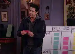 David Schwimmer, as Ross, is quiz host again on Friends: The Reunion
