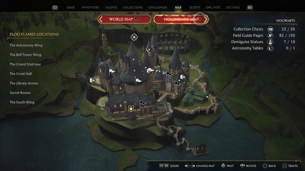 Hogwart legacy map